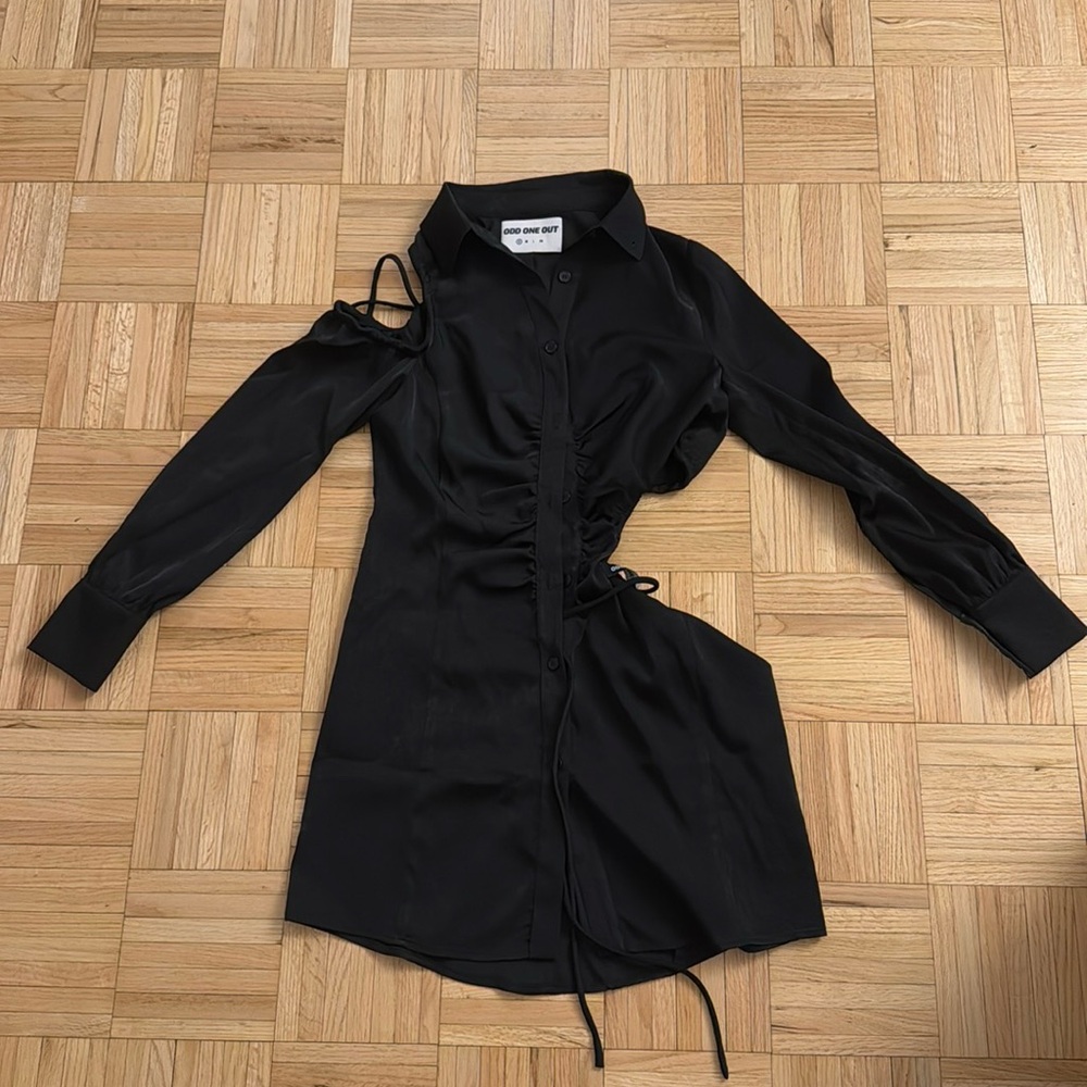Black dress with cutouts